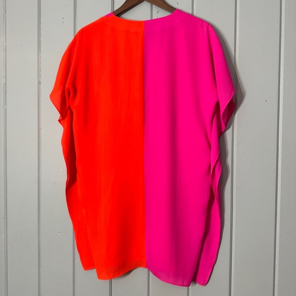 CROSBY by Mollie Burch Renee Shift Dress pink and Orange colorblock size XS - Picture 14 of 14